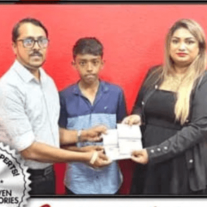 Mr. Buddhi and son Sethika